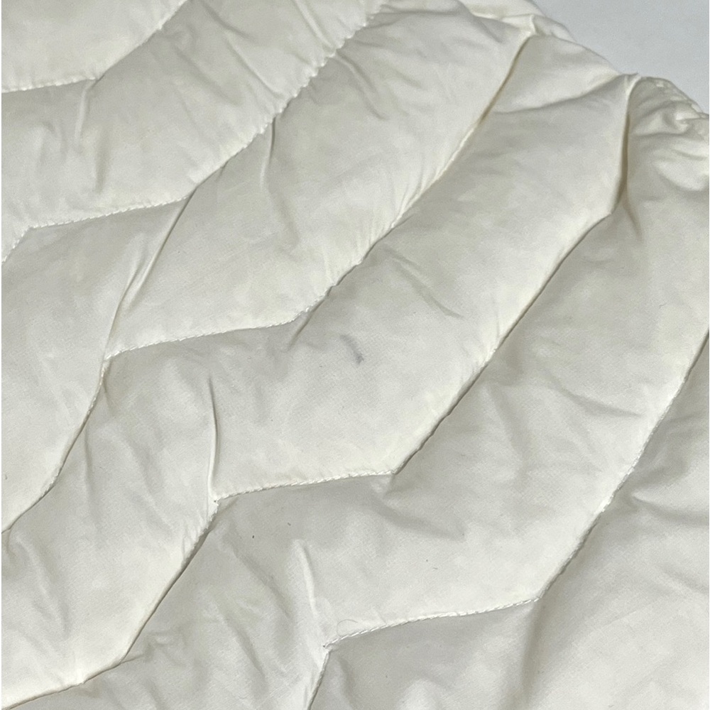 Women’s Pyrenex Down Jacket Puffy Quilted Vest Hoodie Size 34 White - Picture 5 of 8